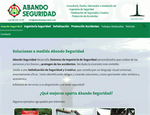 Tablet Screenshot of abandoseguridad.com